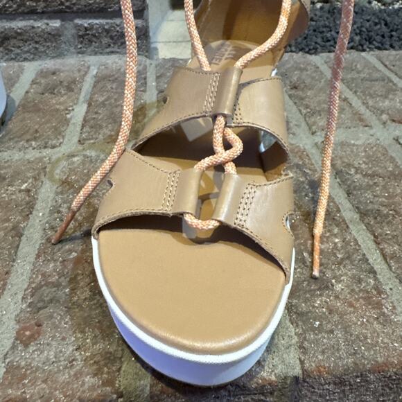 Sorel Cameron Flatform Lace-Up Wedge Sandals Size 9.5 - Picture 15 of 16